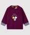 Sudadera estampada para bebé niño violeta CEPAGE