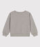 Sudadera de muletón para niño gris CHATON CHINE