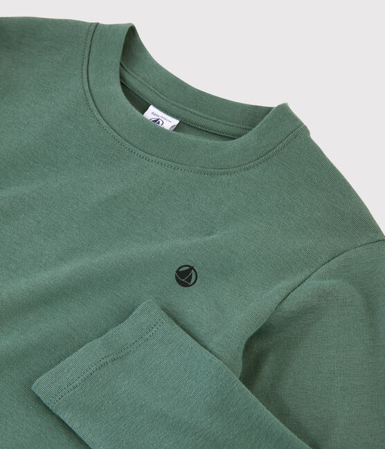 Camiseta de algodón de niña/niño verde VALLEE