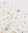 Pijama con estampado de pájaro de punto para niña blanco MARSHMALLOW/blanco MULTICO