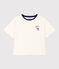 Camiseta LE BOXY de algodón para mujer blanco MARSHMALLOW
