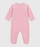 Pijama de terciopelo liso con estampado para beb&eacute; CHARMI