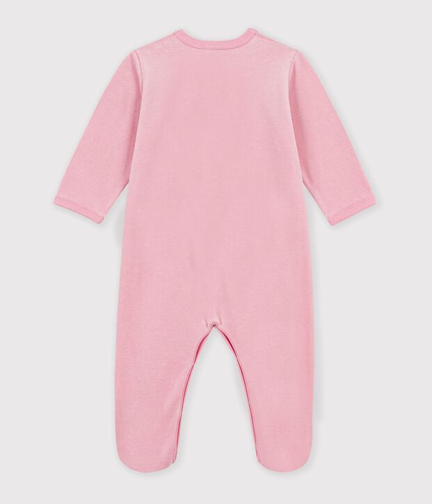 Pijama de terciopelo liso con estampado para beb&eacute; CHARMI