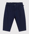 Pantalón de sarga para bebé azul MEDIEVAL