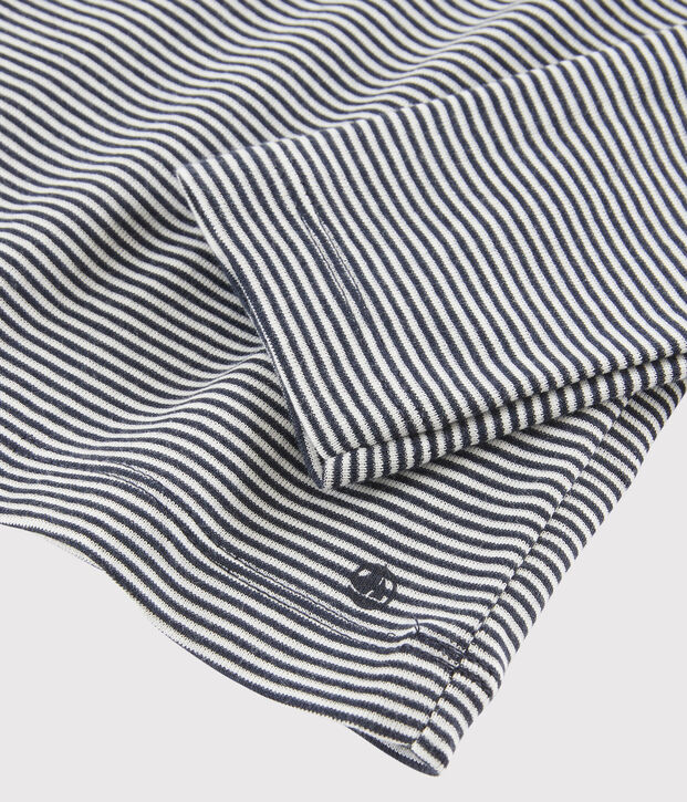 Jersey de cuello alto para ni&ntilde;a/ni&ntilde;o azul/blanco