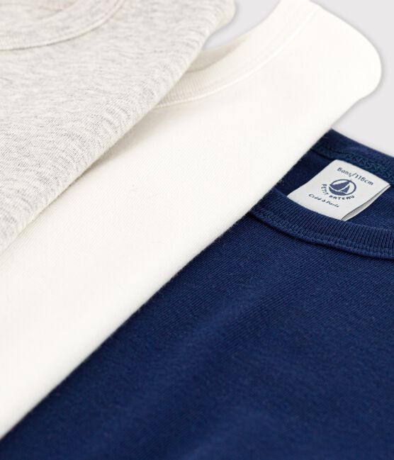 Juego de 3 camisetas de manga corta de algodón para niño variante 1