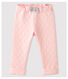 Pantalón de túbico acolchado de bebé niña