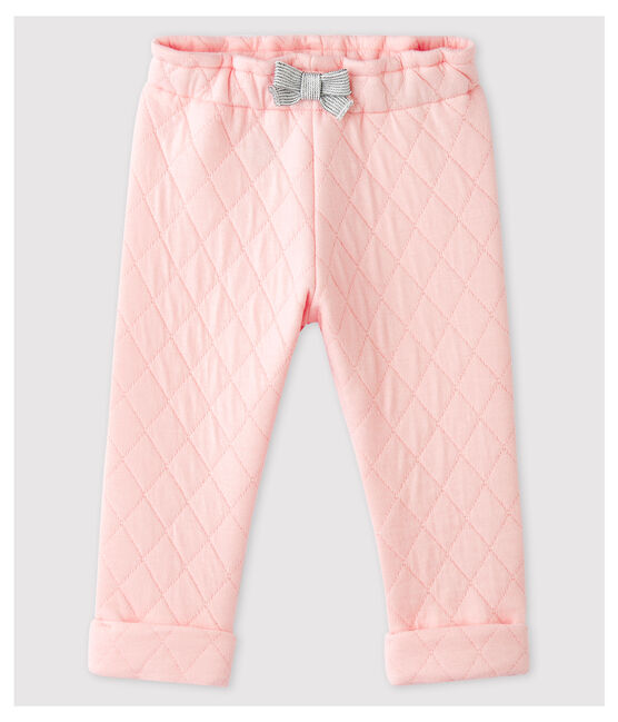 Pantalón de túbico acolchado de bebé niña rosa MINOIS
