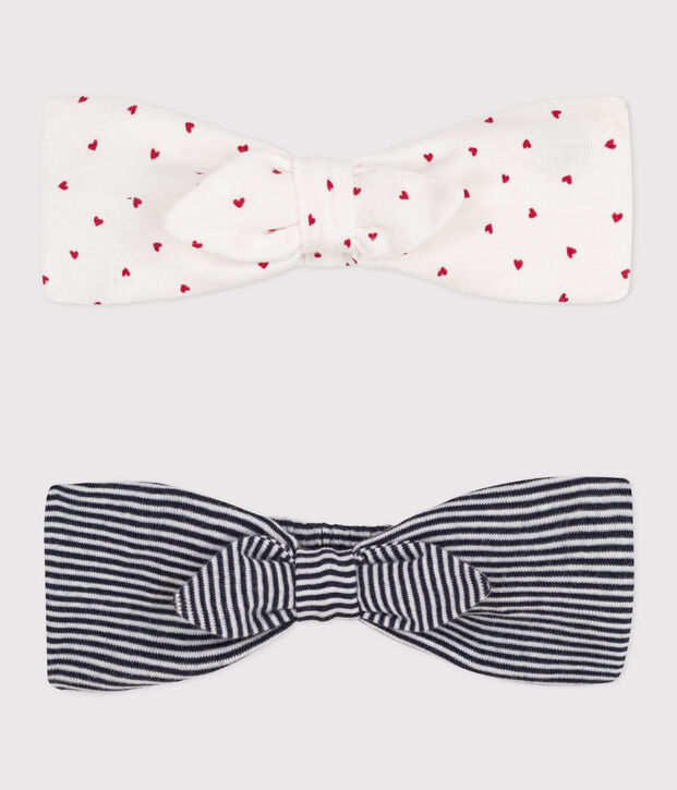 SET DE 2 DIADEMAS IC&Oacute;NICAS DE ALGOD&Oacute;N PARA BEB&Eacute; multicolor
