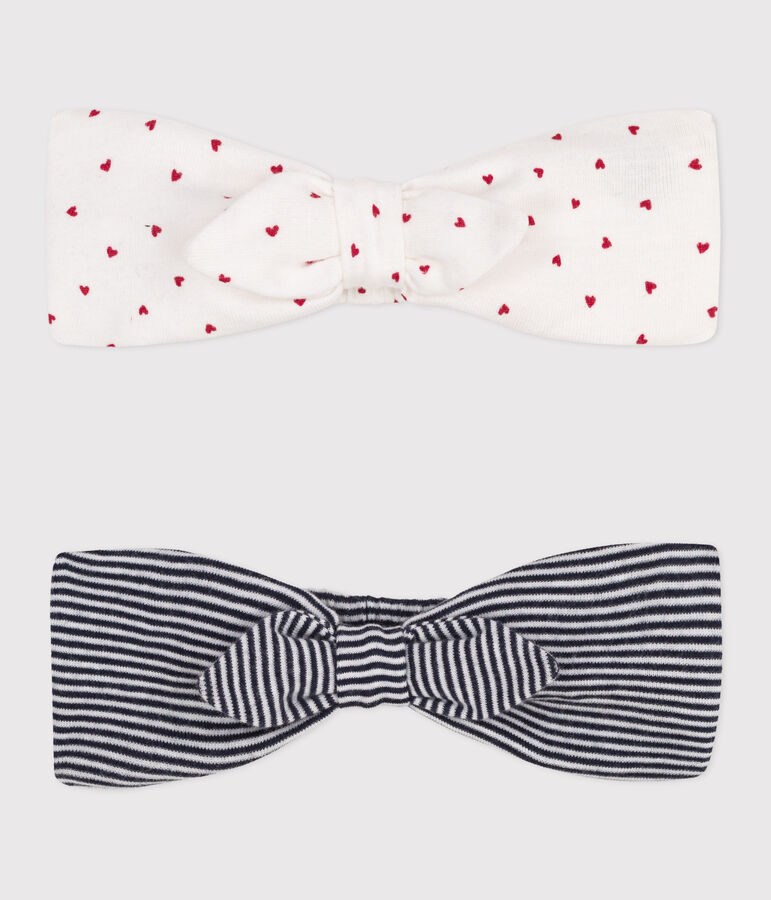 SET DE 2 DIADEMAS IC&Oacute;NICAS DE ALGOD&Oacute;N PARA BEB&Eacute; multicolor