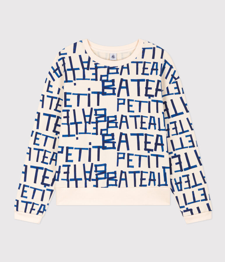 Sudadera de felpa para mujer crudo/multicolor