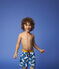 Short de baño reciclado de niño azul MYKONOS/crudo MULTICO
