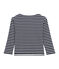 Camiseta para mujer a raya en jersey grueso azul SMOKING/beige COQUILLE