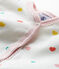 Pijama sin pies de punto para bebé niña blanco MARSHMALLOW/ MULTICO CN