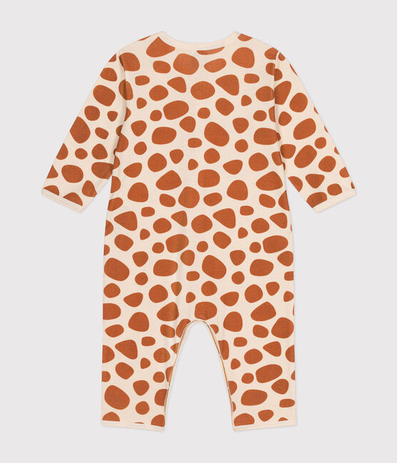 Pijama sin pies con jirafa de algodón para bebé blanco AVALANCHE/ ECUREUIL
