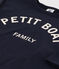 Camiseta de algodón de manga larga para bebé azul SMOKING