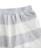 Pijama corto en dos materias para niño gris POUSSIERE/blanco LAIT