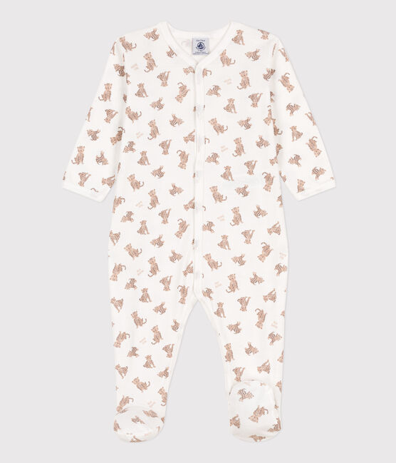Pelele de algodón estampado blanco MARSHMALLOW/blanco MULTICO