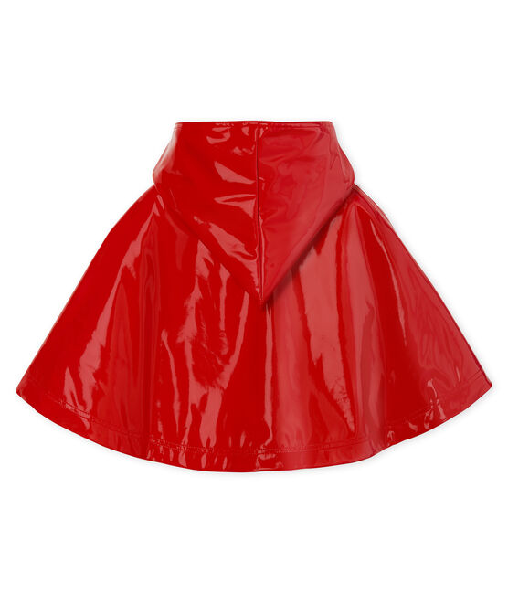 Capa de lluvia reforzada para bebé niña rojo TERKUIT