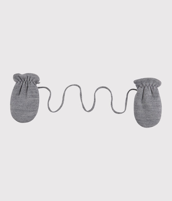 Manoplas para bebé con forro de microfibra polar gris SUBWAY CHINE