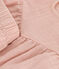 Conjunto de blusa y pantalón corto de gasa de algodón para bebé rosa SALINE