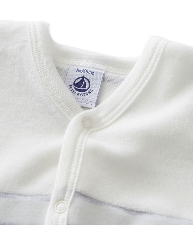 Dors bien b&eacute;b&eacute; ray&eacute; blanco/gris