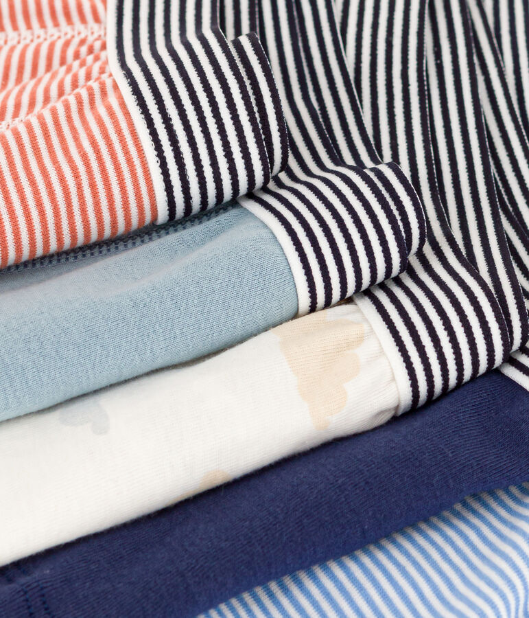 Juego de 5 b&oacute;xers de algod&oacute;n con nubes para ni&ntilde;o multicolor