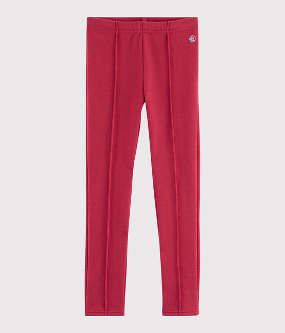 Jeggings de muletón para niña rosa POPPY