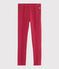 Jeggings de muletón para niña rosa POPPY