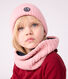Gorro infantil de punto tricotado con forro polar