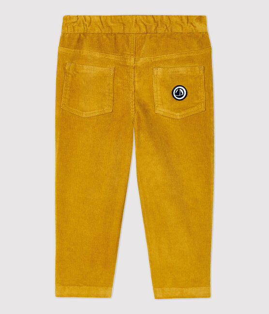 Pantalón de terciopelo de bebé. amarillo TOPAZE