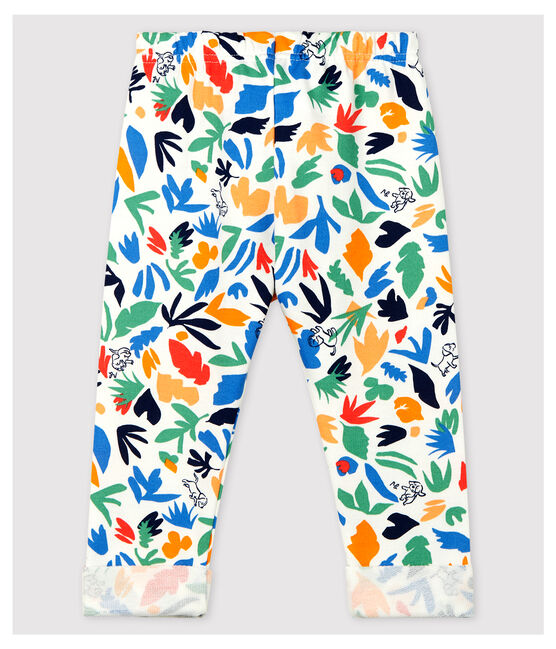 Pantalón de estilo saragüelles de bebé. blanco MARSHMALLOW/blanco MULTICO