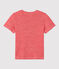 Camiseta L'ICONIQUE de lino de mujer rojo PEPS/rosa ECUME