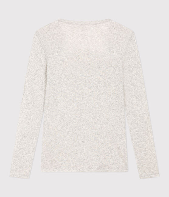 Camiseta segunda piel de algodón ligero para mujer gris BELUGA CHINE