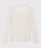 Camiseta segunda piel de algodón ligero para mujer gris BELUGA CHINE