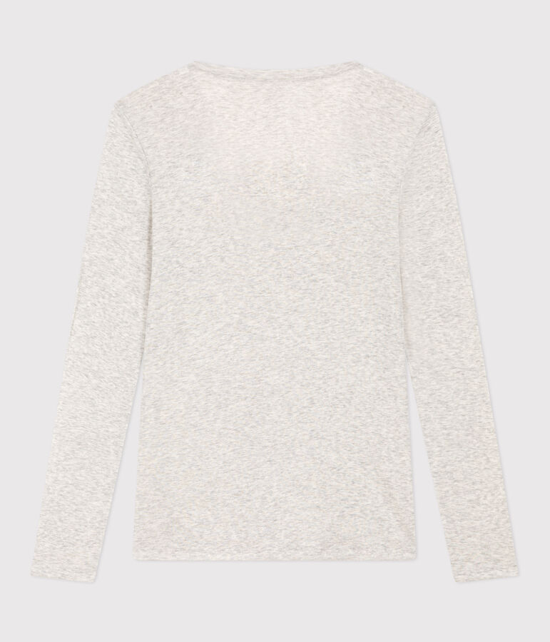 Camiseta segunda piel de algod&oacute;n ligero para mujer gris