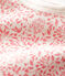 Bodi de manga larga para bebé niña blanco MARSHMALLOW/rosa GRETEL