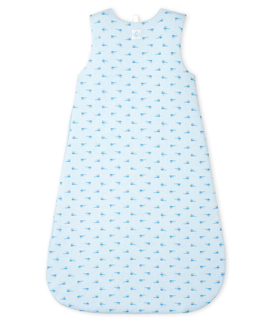 Saco de punto para bebé azul FRAICHEUR/blanco MULTICO
