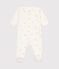 Pijama de algodón para bebé blanco MARSHMALLOW/blanco MULTICO