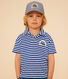 Polo de manga corta de rizo para niño