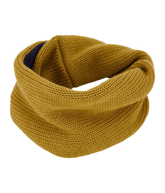 Cuello para niña en tricot forrado amarillo INCA