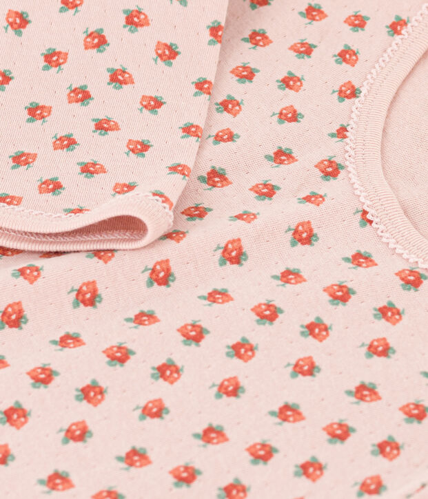 Camis&oacute;n de t&uacute;bico con flor para ni&ntilde;a rosa/multicolor