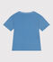 Camiseta infantil de manga corta de algodón con estampado azul ALASKA