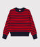 Jersey de lana y algodón con rayas marineras para mujer rojo TERKUIT/ SMOKING