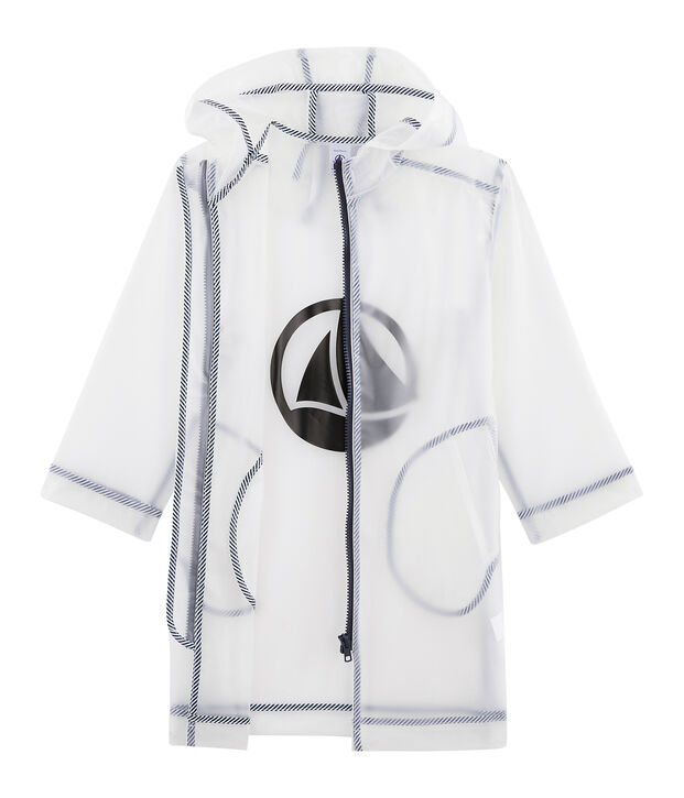 Chubasquero transparente para ni&ntilde;o unisex azul