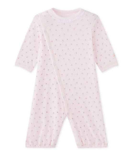 Saco bebé niña 2 en 1 rosa VIENNE/blanco MULTICO