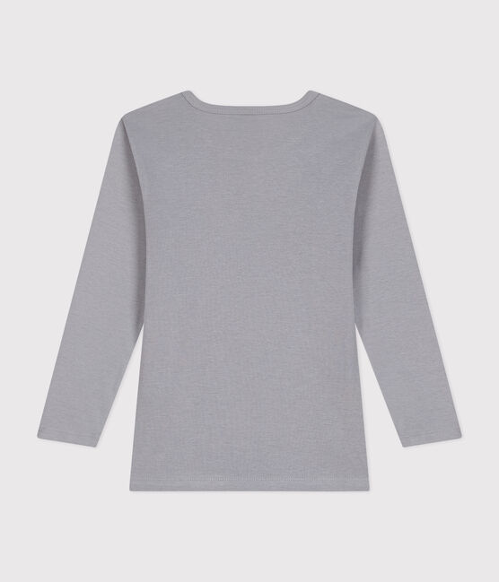 Tee-shirt manches longues en coton enfant gris PIGEON