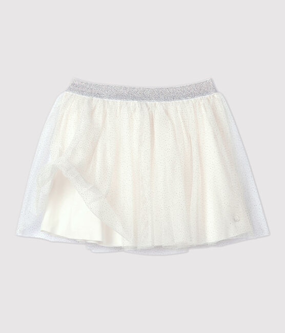 Falda de tul para niña blanco MARSHMALLOW/gris ARGENT