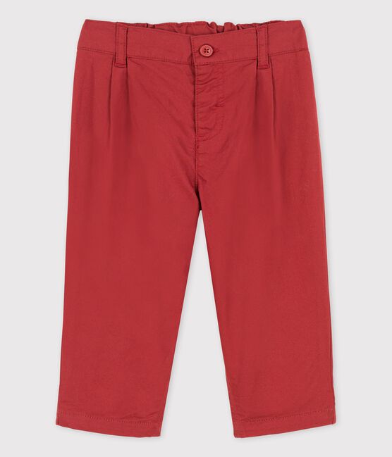Bonito pantalón de sarga de bebé marron OMBRIE