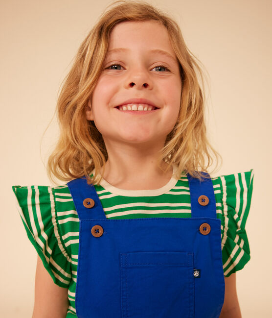 Camiseta de punto ligero a rayas para niña PRADO/ AVALANCHE